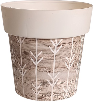 Maceta Melisa Redonda Iml Natural � 20 cm