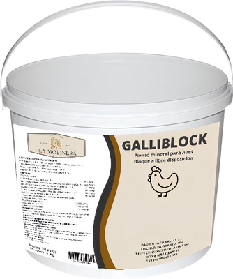 Bloque Mineral Gallinas GalliBlock 4 kg Bloque Mineral Gallinas GalliBlock 4 kg