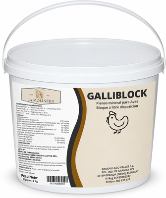 Bloque Mineral Gallinas GalliBlock 4 kg
