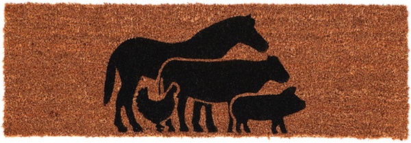 Felpudo Animales de Granja Fibra de Coco
