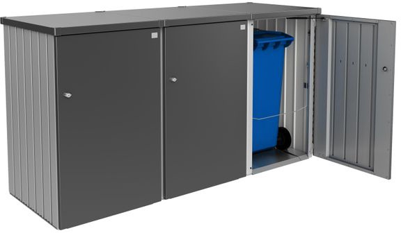 Contenedor Cubos Basura Alex Gris Oscuro