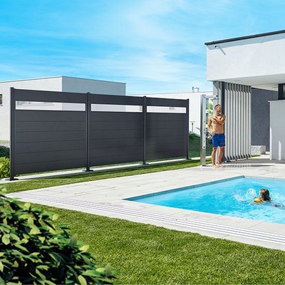 Pantalla Privacidad Con Panel 135x100 Gris Cuarzo