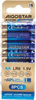 Pila Alcalina LR6(AA) 1.5V 8 Uds