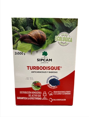 Anti Caracoles Ecologico Turbodisque Resistente Agua 2x500 gr