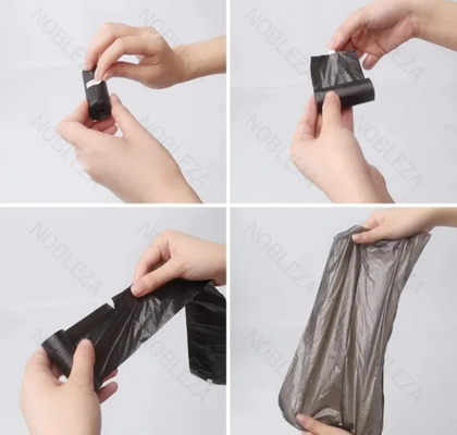 Pack 12 Bolsas Basura Perros Negro 23x32