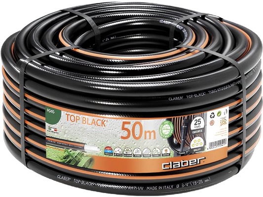 Manguera Riego Claber Top Black 50 Metros 1/2