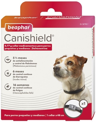 Pack 2 Unidades Canishield Collar Antiparasitario Perro Peque�o y Mediano - 48 cm
