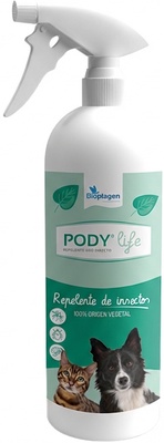 Spray Pody Life Repelente Insectos para Mascotas 1l
