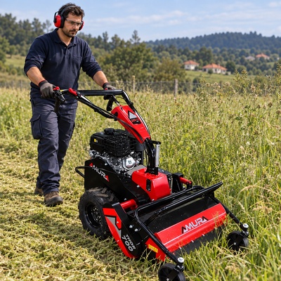 Desbrozadora de martillos Amura Thor 700 � 302 cc � 69 cm � arranque el�ctrico