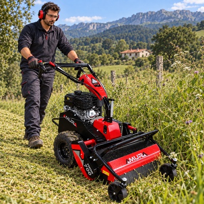 Desbrozadora de martillos Amura Thor 700 � 302 cc � 69 cm � arranque el�ctrico