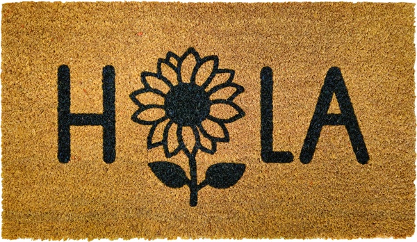 Felpudo Coco/Pvc Hola Girasol 40x70