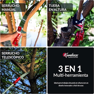 Pack ahorro Poda Kamikaze MT Pertiga + Serrucho + Tijera 4,50MT