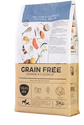 Pienso Perros Natura Diet Grain Free Salmon & Coconut 3kg