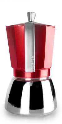 Cafetera Express Ibili Elba Red 450ml