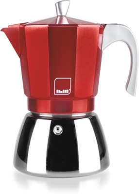 Cafetera Express Ibili Elba Red 600ml