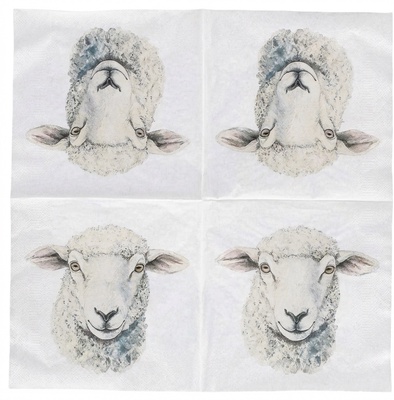 Servilletas Papel Oveja 33x33 cm 20 uds