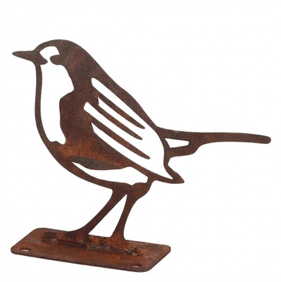 Figura Jardin Petirrojo Efecto Oxido