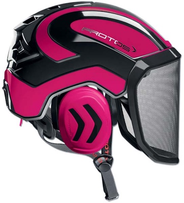 Casco Protos Integral Arborist Negro/Rosa