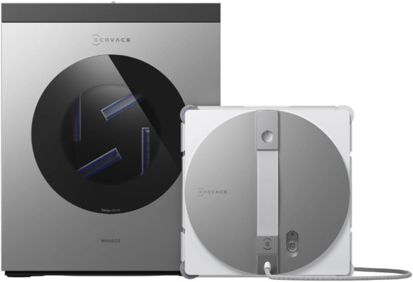 COVACS WINBOT W3 OMNI Robot Limpiacristales con Estaci�n Multifunci�n, Autolavado de Mopa, Limpieza Inteligente de Bordes, Atomizador Triple, Control v�a App, Protecci�n de 12 Fases
