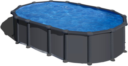 Piscina Anthracite Ovalada 610x375x132 cm