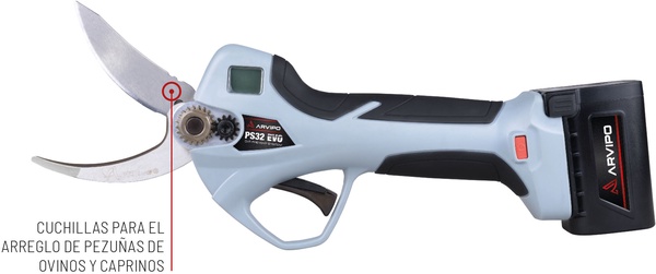 Tijera Electrica para Pezu�as Ovejas Arvipo PS32 Evo2 HOOF + 2 Baterias 2,5Ah