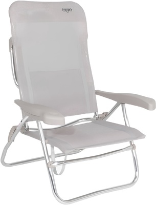 Silla de Playa Reclinable Crespo AL/223 Gris Claro