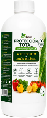 Proteccion Total Jabon Potasico + Aceite de Neem Plantas 1 Litro