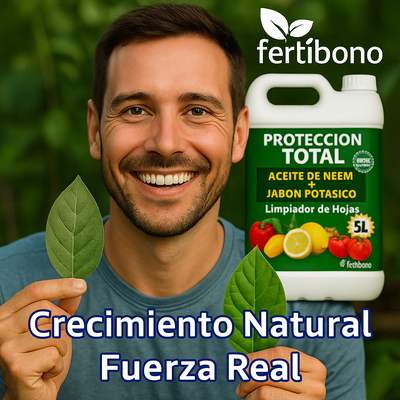 Proteccion Total Jabon Potasico + Aceite de Neem Plantas 5 Litros