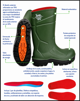 Bota Techno Boots Super Thermo Ultragrip S5L -70� Talla 43