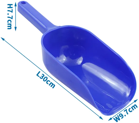 Cuchara Azul para Comida de Mascotas Talla L