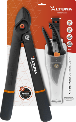 Kit Poda Altuna Tijera Fibra 40 cm y Tijera Mano J410 con Funda