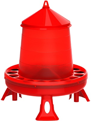 Comedero Aves Copele Tolva Plastico Rojo 4 Kg