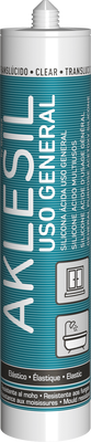 Silicona Acida Aklesil Multiuso Quilosa Translucido 280 ml