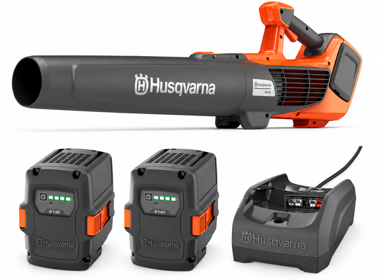 Pack soplador Husqvarna 122iB + 2 bater�as 40-B140 36 V 4 Ah + cargador 40-C80