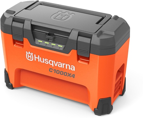 Pack multicargador Husqvarna 40-C1000X4 + 4 bater�as B330X 36 V 9 Ah