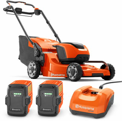 Pack cortac�sped autopropulsado Husqvarna LC347iVX 47 cm + 2 bater�as BLi30 7,5 Ah y cargador r�pido C500X