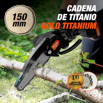 Pack motosierra de poda Altuna AF150 + 2 bater�as y cargador + 3 cadenas adicionales