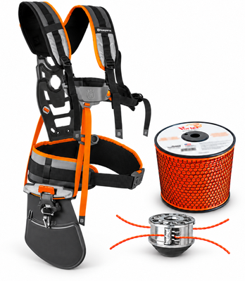 Pack desbroce: arn�s Husqvarna Balance XT2 + cabezal de desbrozadora FlashCutter UFC06 + Vortex Aluminio 3,9 mm 128 m