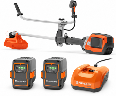 Pack desbrozadora Husqvarna 535iRX + 2 baterías 40-B330X 9 Ah y cargador rápido 40-C500X Pack desbrozadora Husqvarna 535iRX + 2 baterías 40-B330X 9 Ah y cargador rápido 40-C500X