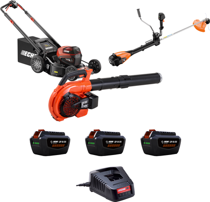 Pack jard�n profesional ECHO DLM-5100SP + DSRM-3500U PRO + DPB-2600 PRO + 3 bater�as y cargador