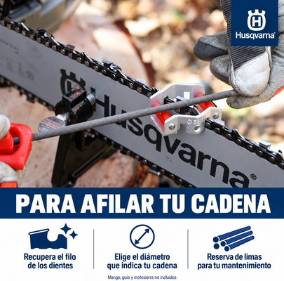 Limas redondas Husqvarna 4,8 mm - 1, 6 o 12 unidades