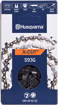 Cadena Husqvarna S93G 52 eslabones - 1, 3, 10 o 20 cadenas