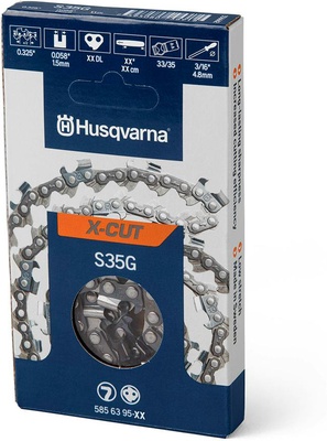 Cadena Husqvarna S35G 72 eslabones - 1, 3, 10 o 20 cadenas