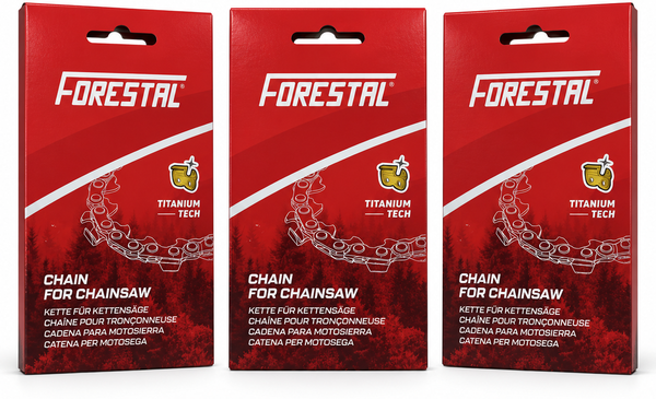 Pack 3 cadenas de motosierra Forestal TITANIO .325 Pack 3 cadenas de motosierra Forestal TITANIO .325