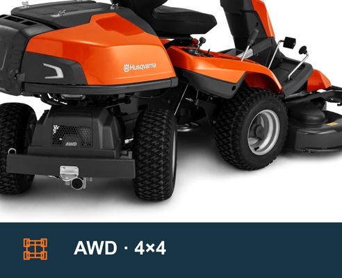 Pack Rider Husqvarna R 316TX AWD + unidad de corte Combi 94 cm